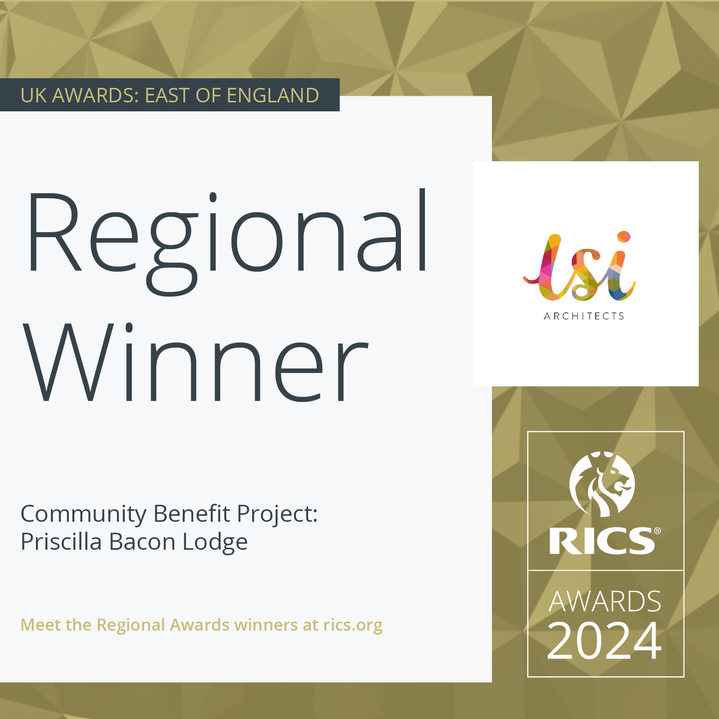 RICS Awards 2024 – East of England - 2024